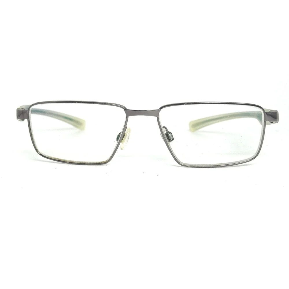 Nike Flexon Eyeglasses Frame 4256 036 Rectangular Gunmetal Green Men Women 21259